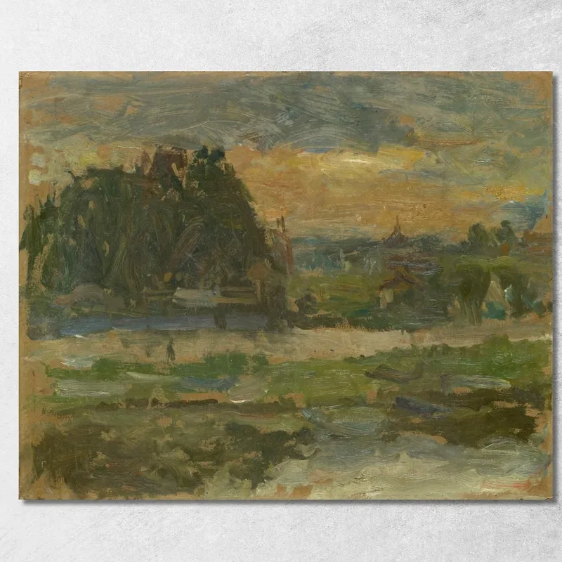 Evening On The Seine Walter Kurt Wiemken canvas print