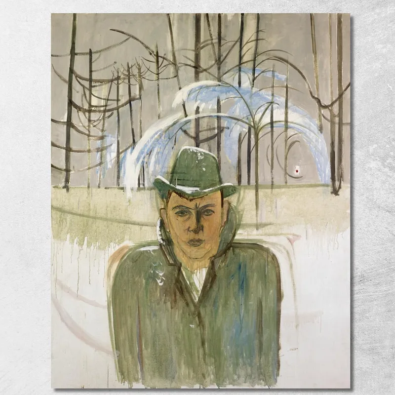 Self-Portrait Walter Kurt Wiemken canvas print