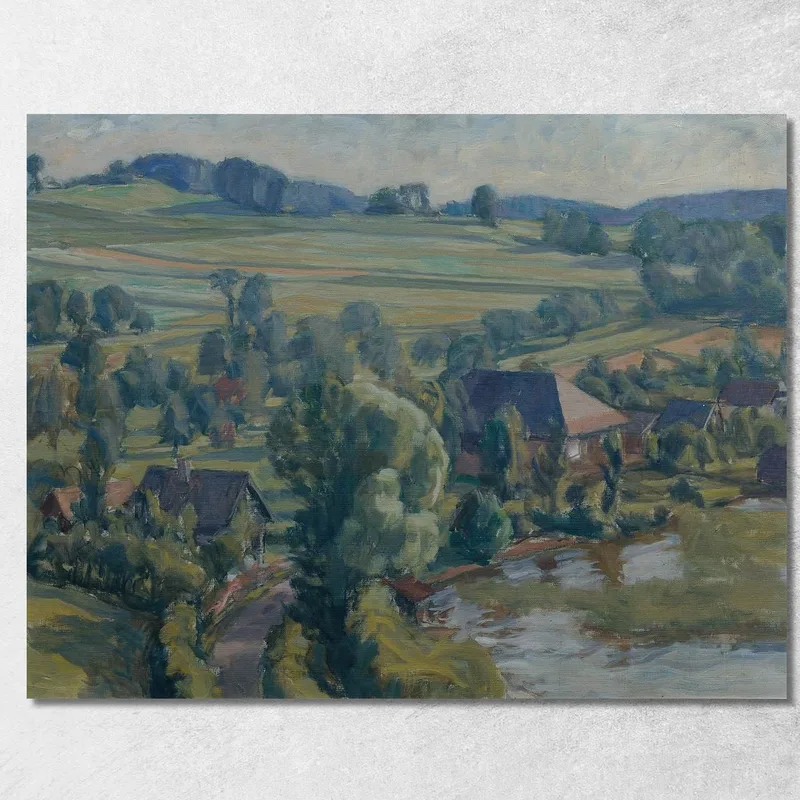 Paisaje Del Lago Atter Cerca De Unterbuchberg Walther Gamerith cuadro en lienzo