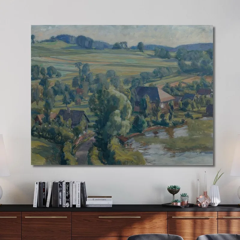 Paisaje Del Lago Atter Cerca De Unterbuchberg Walther Gamerith