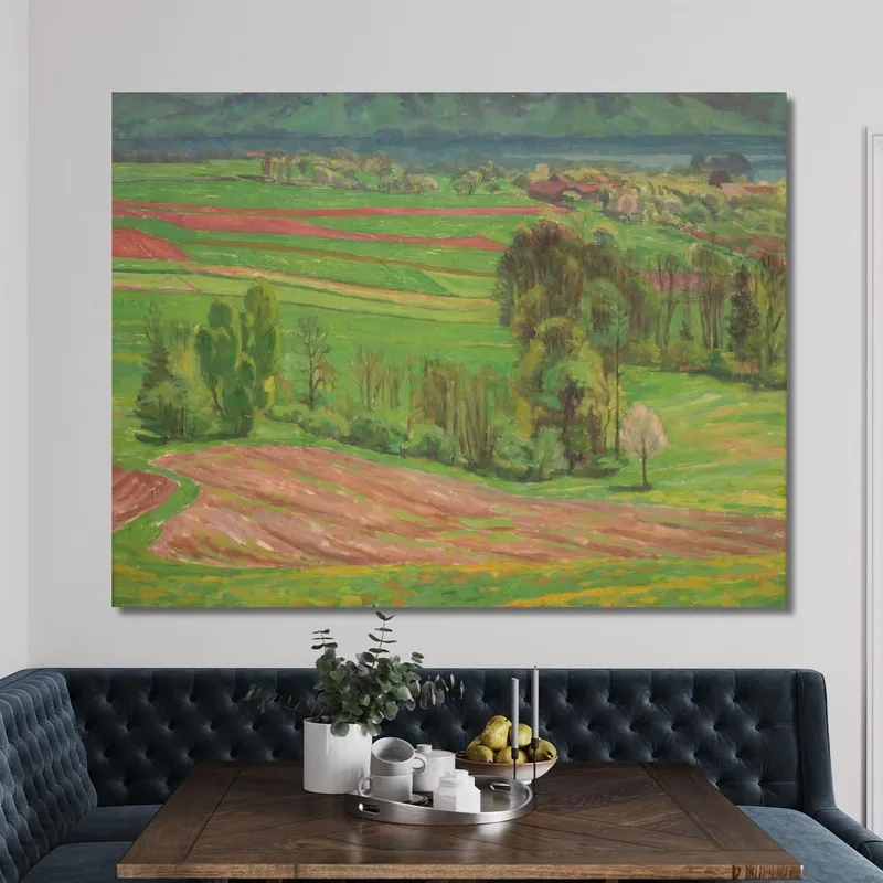 Paisaje Del Lago Atter En Primavera Walther Gamerith