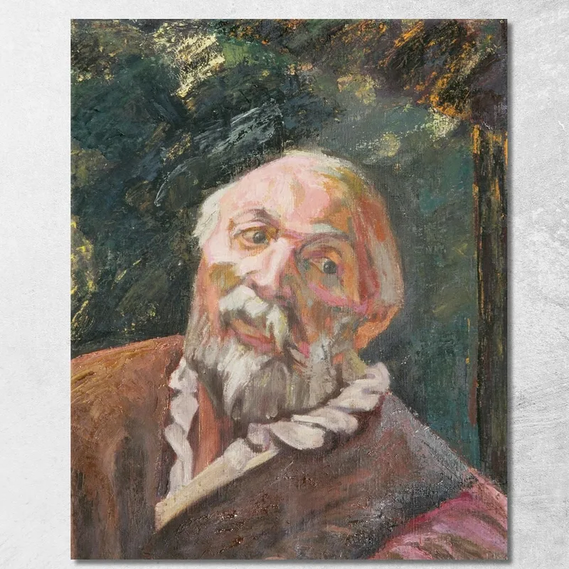 Retrato De Un Hombre Anciano Walther Gamerith cuadro en lienzo