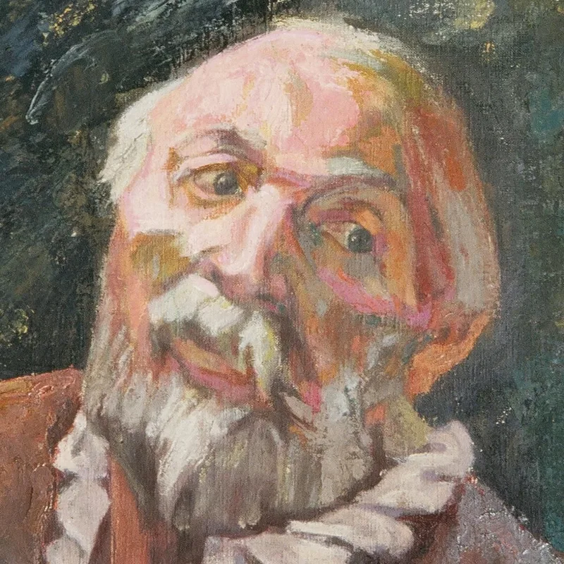 Retrato De Un Hombre Anciano Walther Gamerith