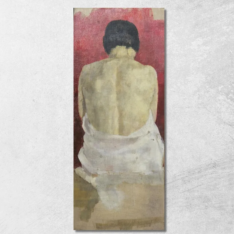 Desnudo De Espaldas Walther Gamerith cuadro en lienzo