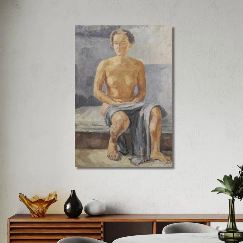 Desnudo Femenino Sentado Walther Gamerith
