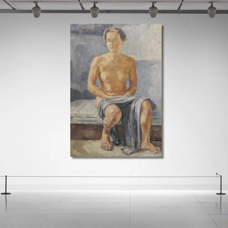 Desnudo Femenino Sentado Walther Gamerith