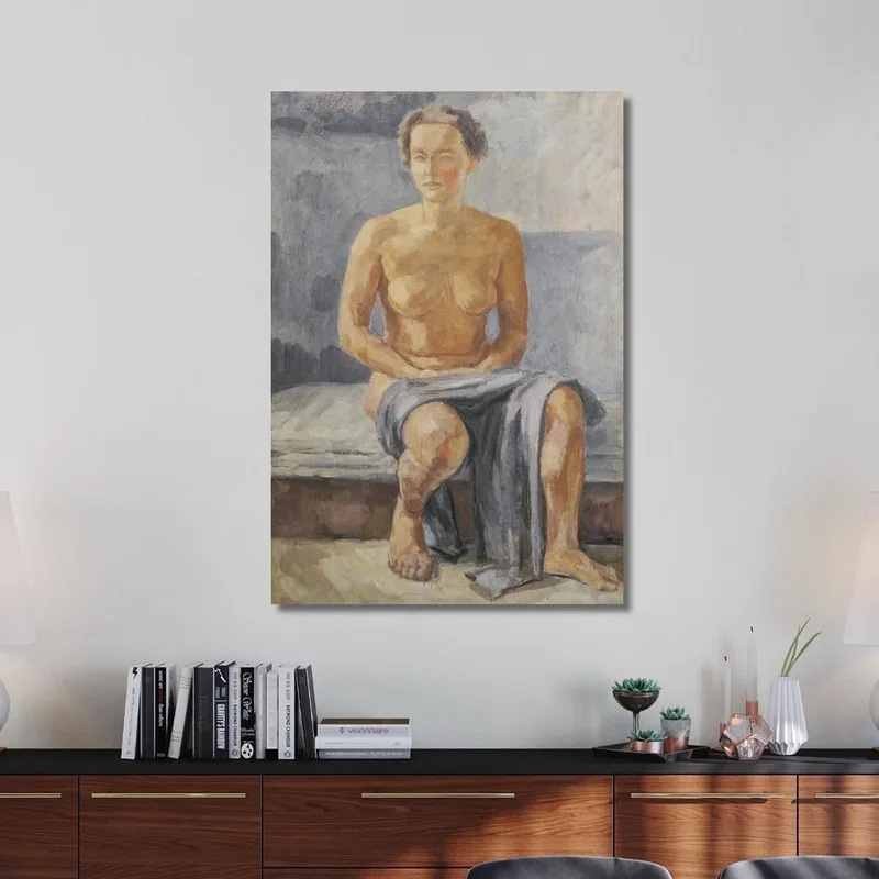 Desnudo Femenino Sentado Walther Gamerith