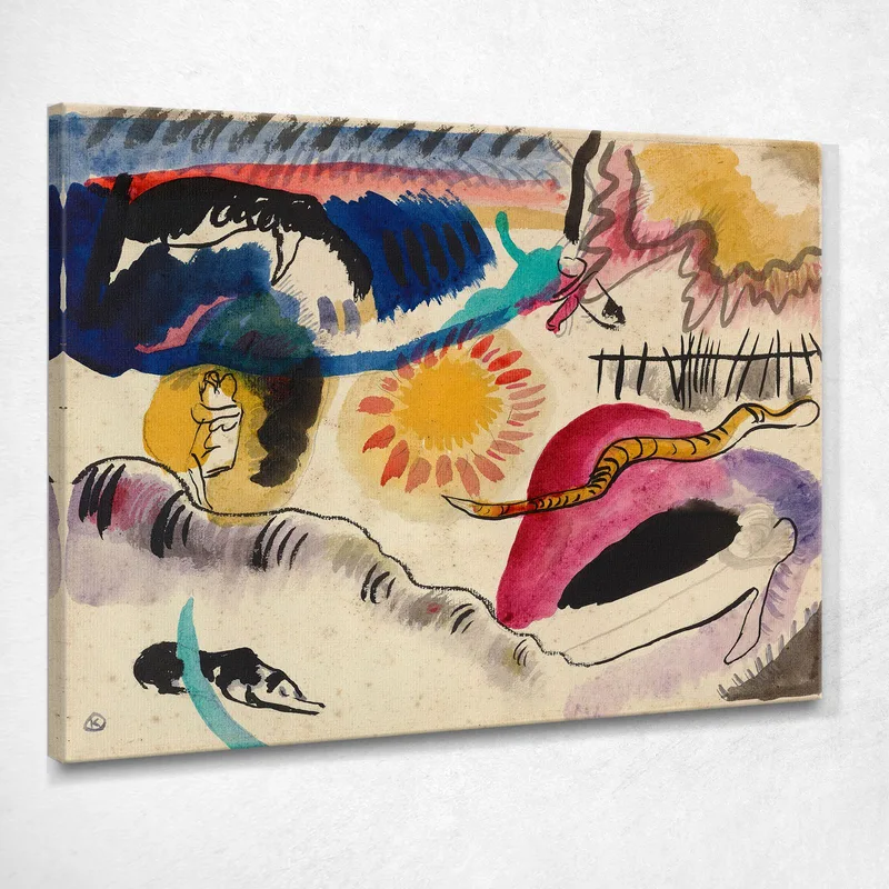 Watercolor No. 3 Love Garden Wassily Kandinsky canvas print