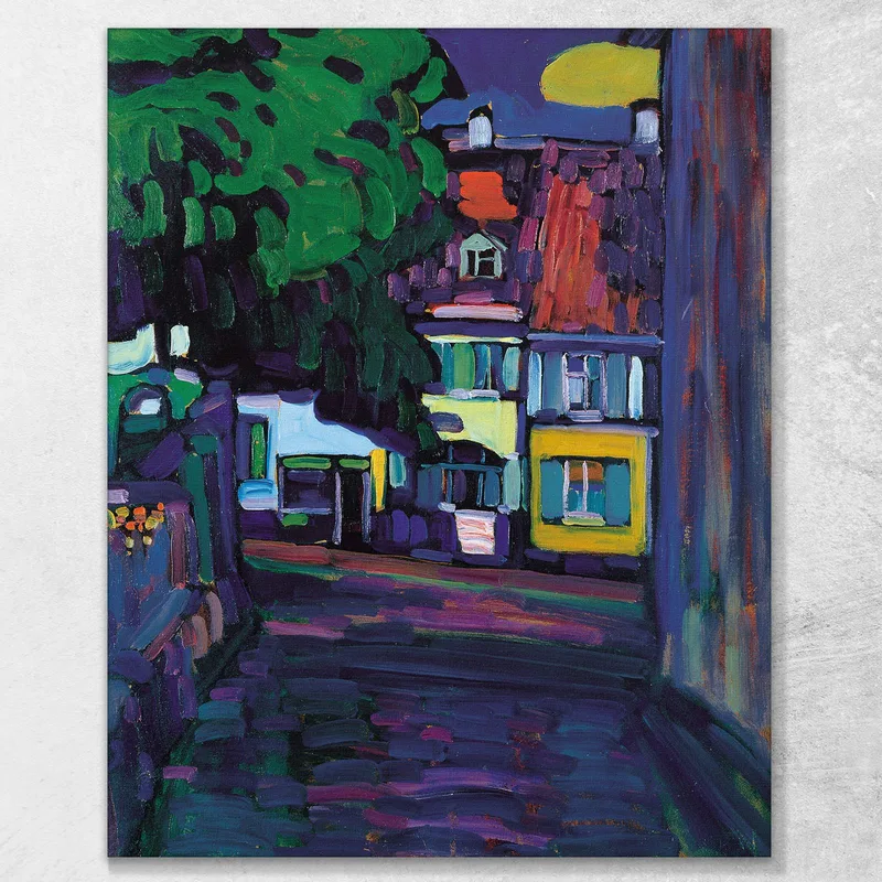 Casas En Murnau En Obermarkt 1908 Wassily Kandinsky