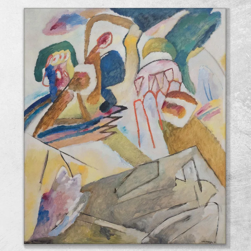 Improvisation 18 Mit Grabstein Wassily Kandinsky
