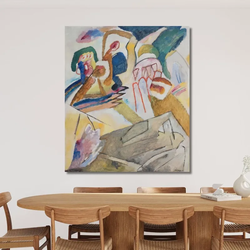 Improvisation 18 Mit Grabstein Wassily Kandinsky
