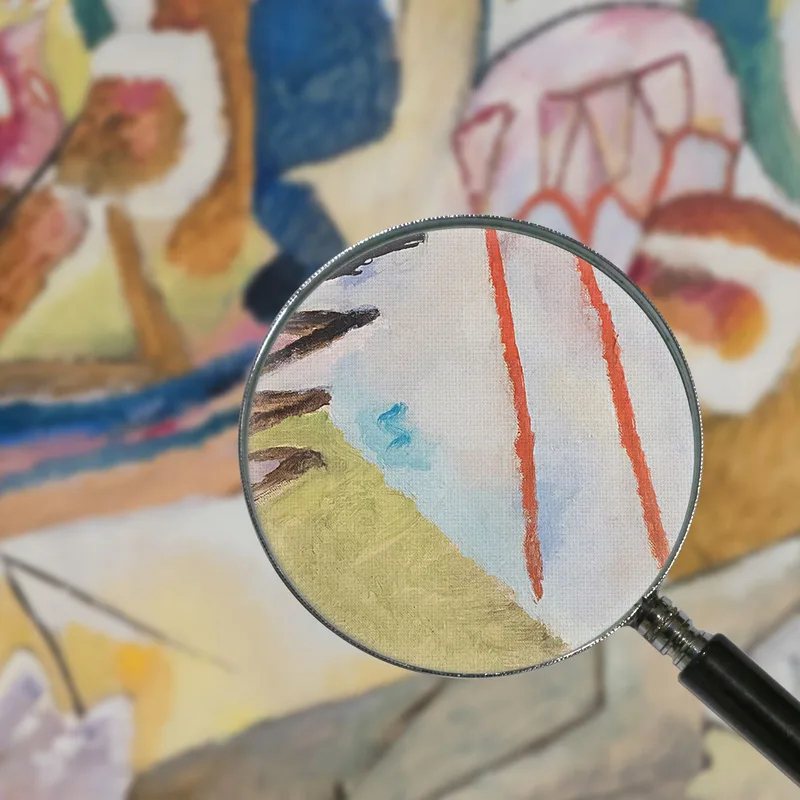 Improvisation 18 Mit Grabstein Wassily Kandinsky