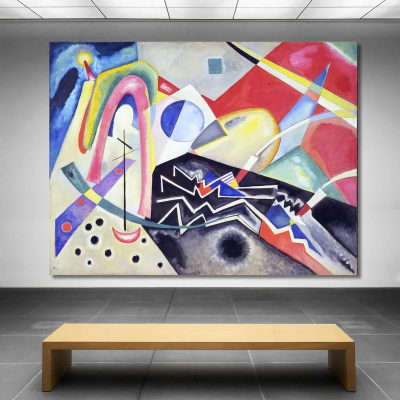 Zigzags Blancos 1922 Wassily Kandinsky