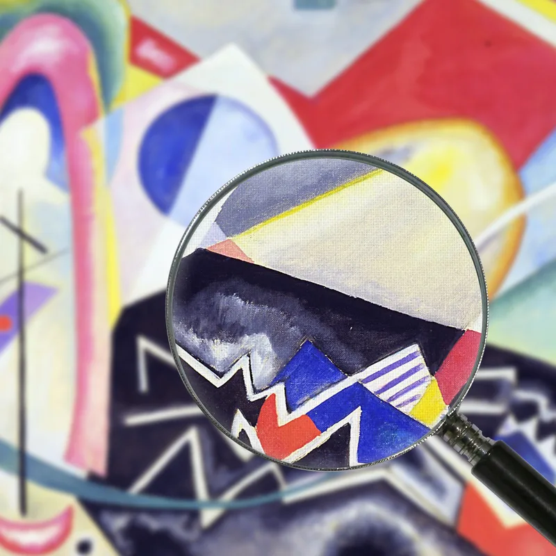 Zigzags Blancos 1922 Wassily Kandinsky