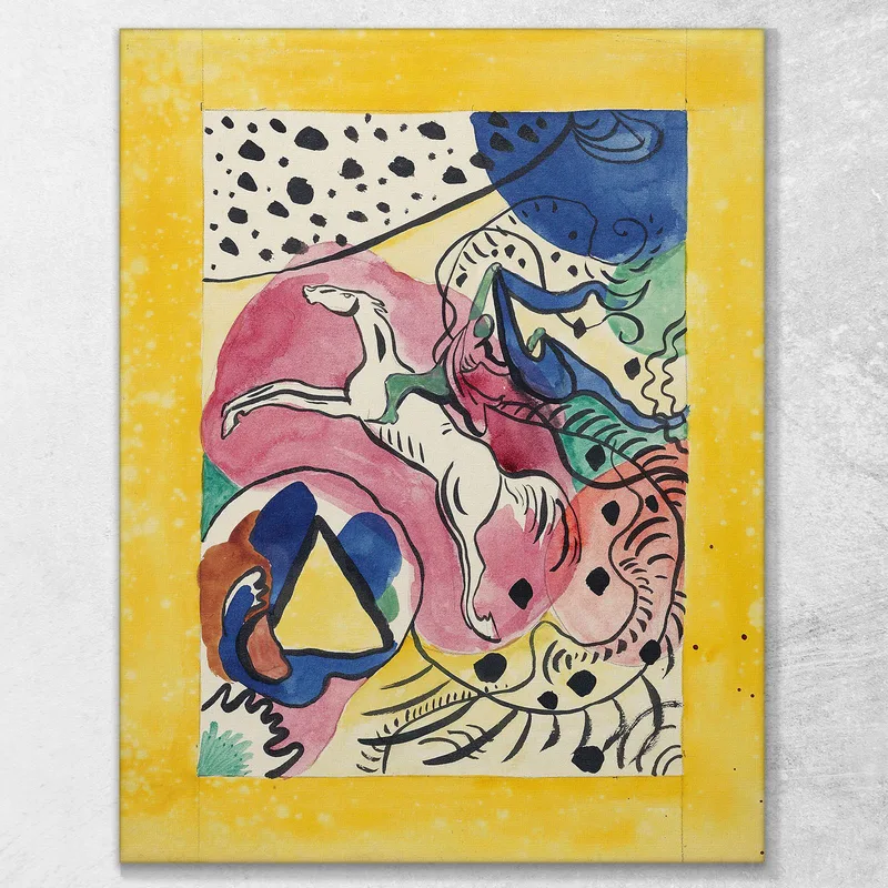 Design Per La Copertina Dell'Almanacco The Blue Rider 2 Wassily Kandinsky