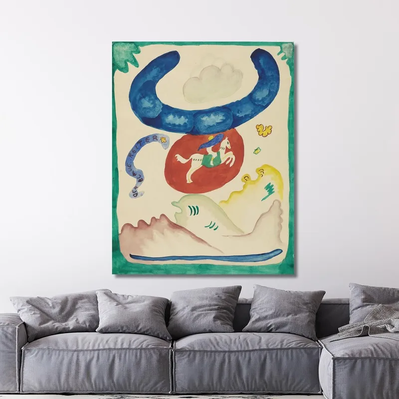 Disegno Per La Copertina Dell'Almanacco The Blue Rider Viii Wassily Kandinsky