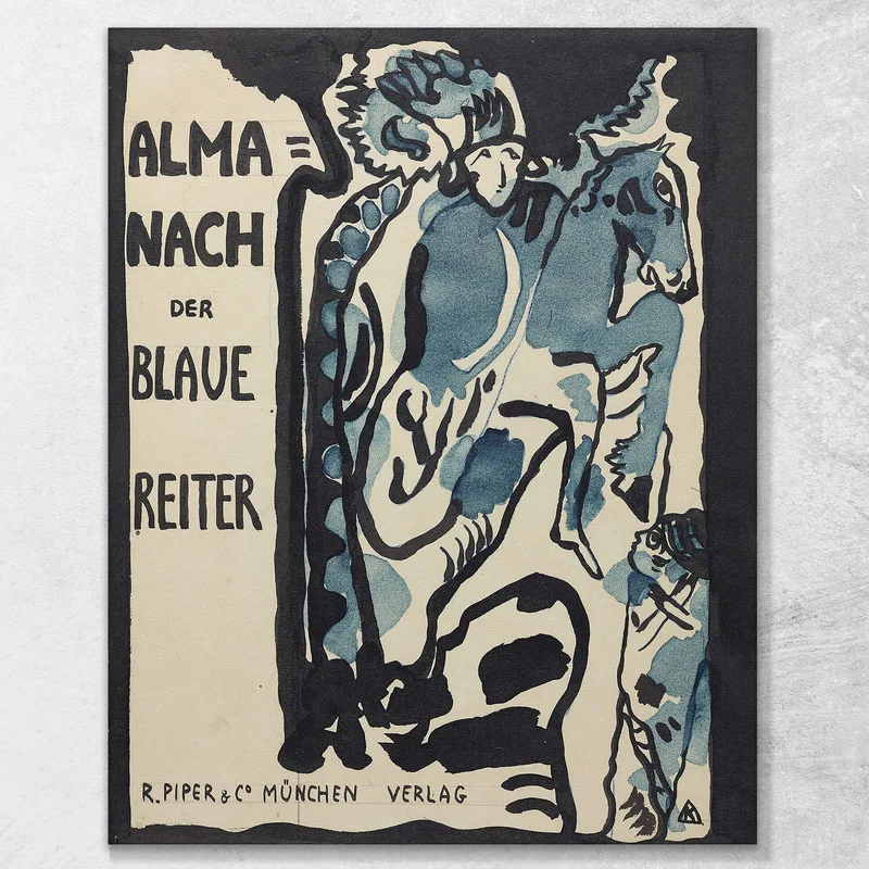 Diseño Final Para La Portada Del Almanaque El Jinete Azul Wassily Kandinsky