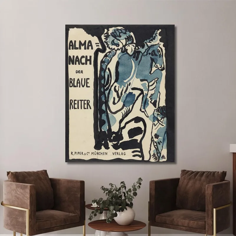Diseño Final Para La Portada Del Almanaque El Jinete Azul Wassily Kandinsky