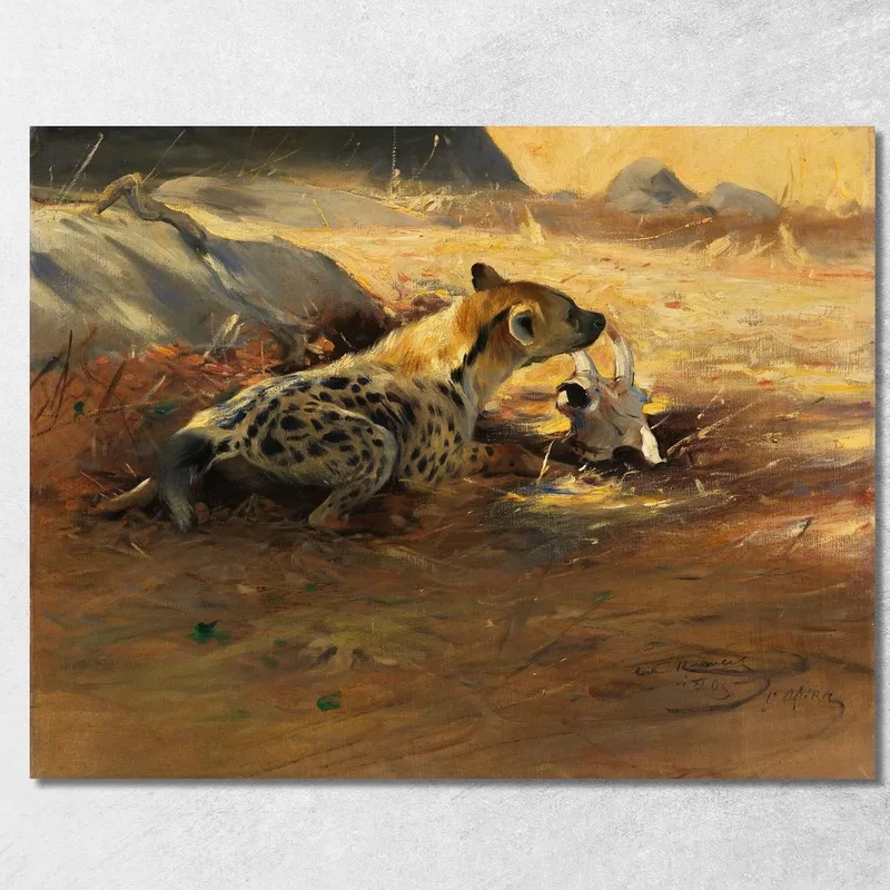 Iena Wilhelm Kuhnert quadro stampa su tela