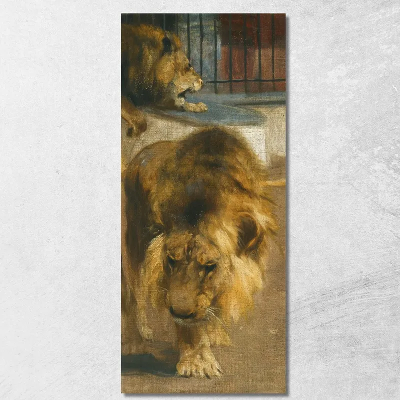 Leoni Wilhelm Kuhnert quadro stampa su tela