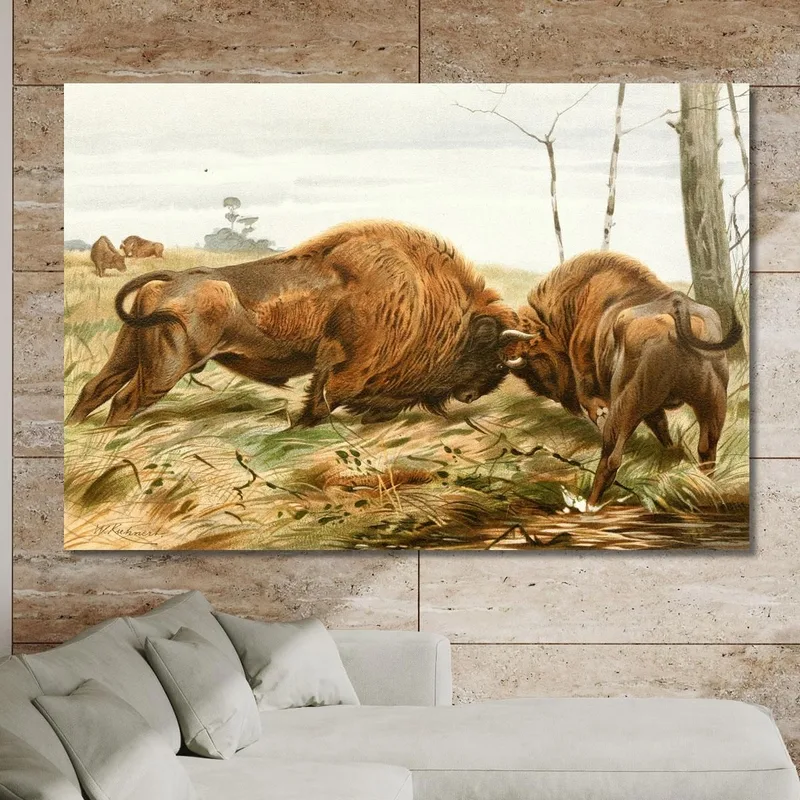Le Bison D'Europe Wilhelm Kuhnert