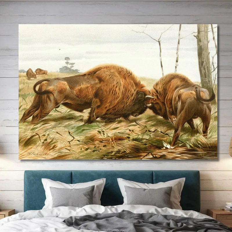 Le Bison D'Europe Wilhelm Kuhnert