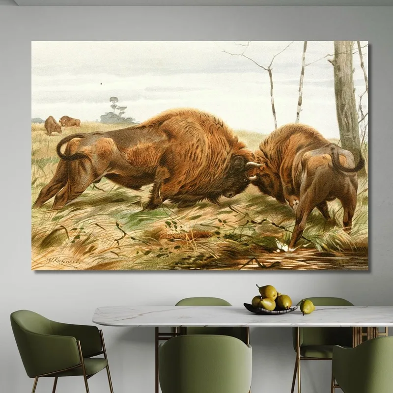 Le Bison D'Europe Wilhelm Kuhnert