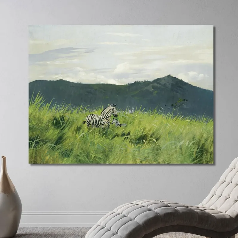 Zebras Auf Der Steppe Wilhelm Kuhnert