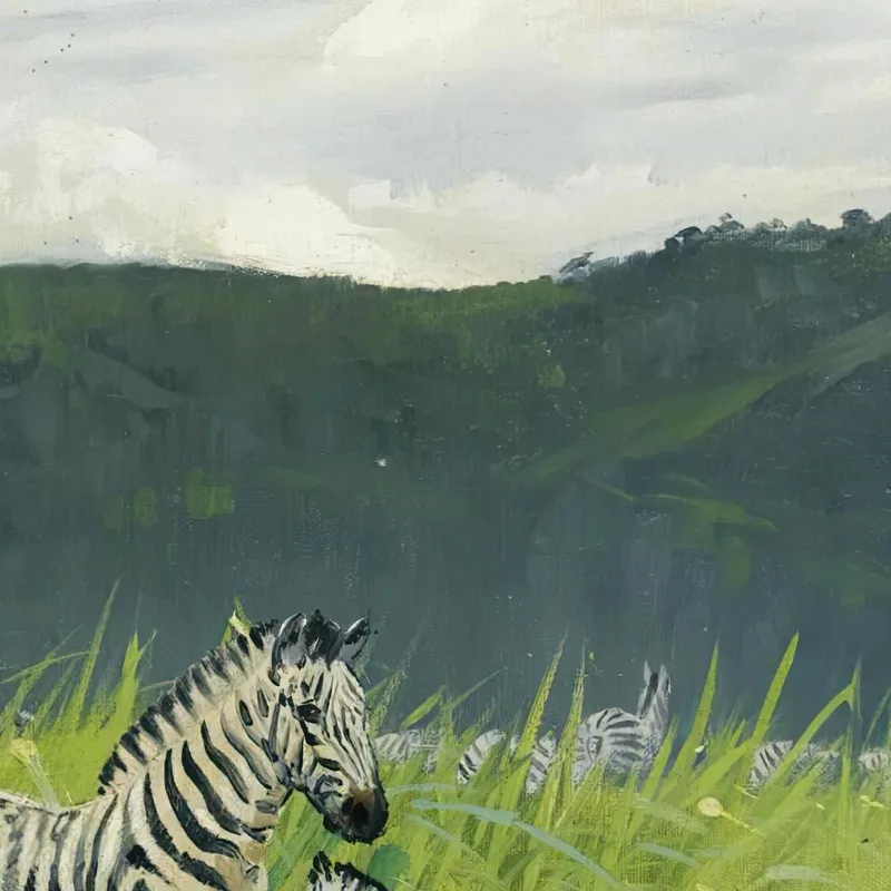 Zebras Auf Der Steppe Wilhelm Kuhnert