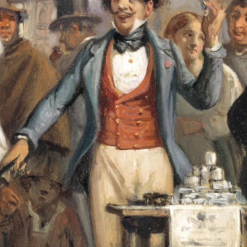Un Charlatán Vendiendo Betún En La Piazza Barberini En Roma Wilhelm Marstrand