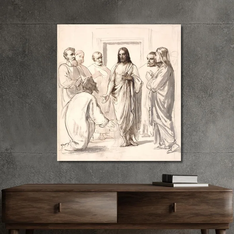 Cristo Y Tomás El Incrédulo Wilhelm Marstrand
