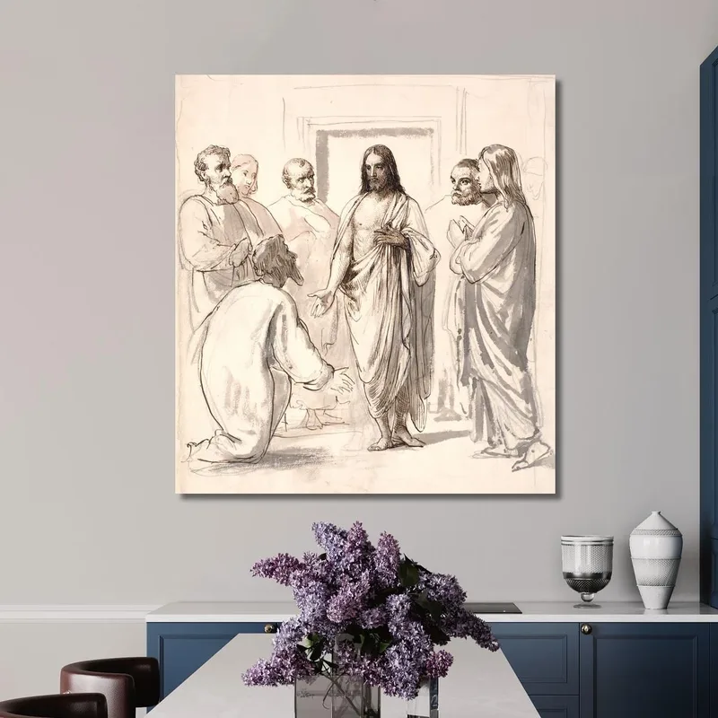 Cristo Y Tomás El Incrédulo Wilhelm Marstrand