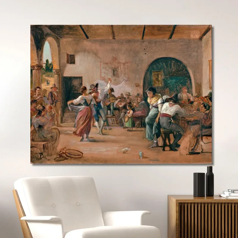 Baile En Una Ostería Wilhelm Marstrand