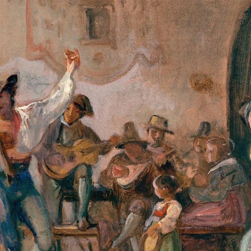 Baile En Una Ostería Wilhelm Marstrand