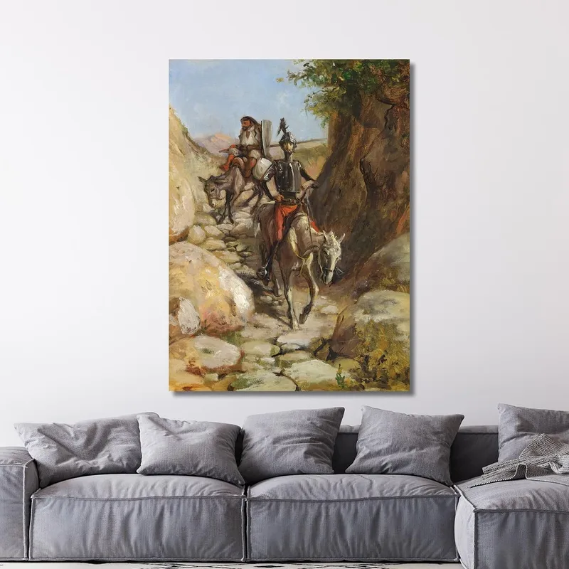 Don Quixote And Sancho Panza Coming Home From The Black Mountains Wilhelm Marstrand