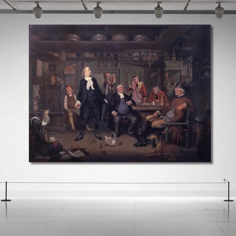 De "Erasmo Montano" De Ludvig Holberg Acto Iii Escena 3 Wilhelm Marstrand