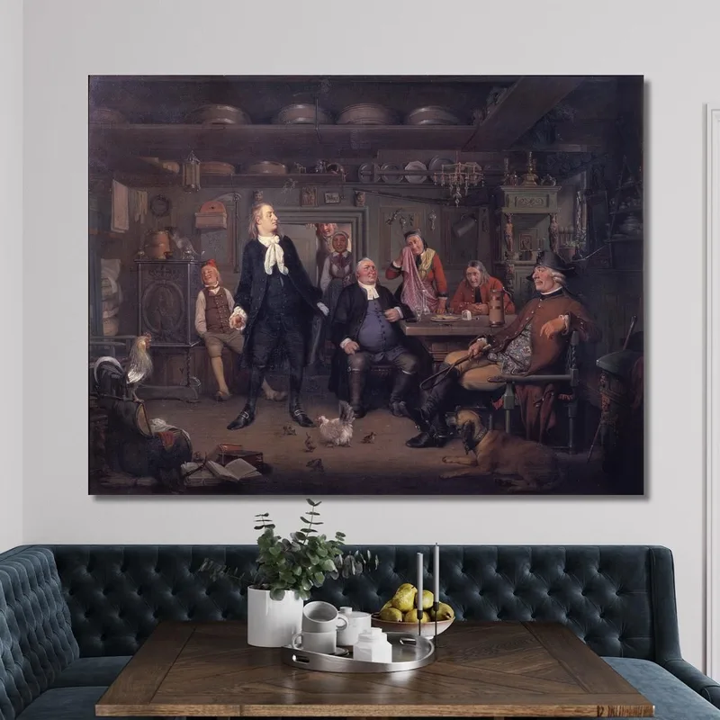 De "Erasmo Montano" De Ludvig Holberg Acto Iii Escena 3 Wilhelm Marstrand