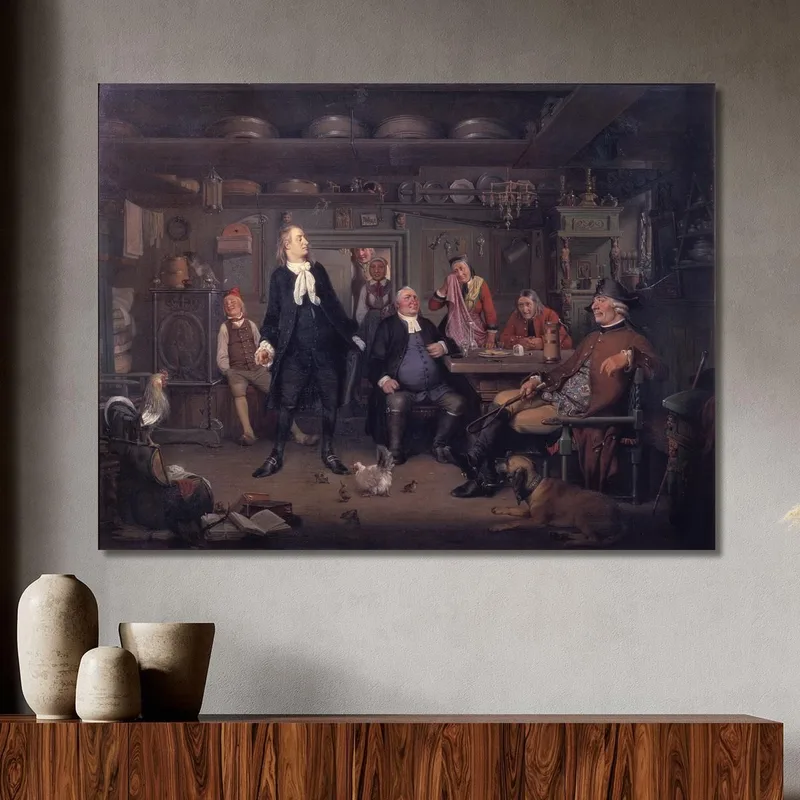 De "Erasmo Montano" De Ludvig Holberg Acto Iii Escena 3 Wilhelm Marstrand