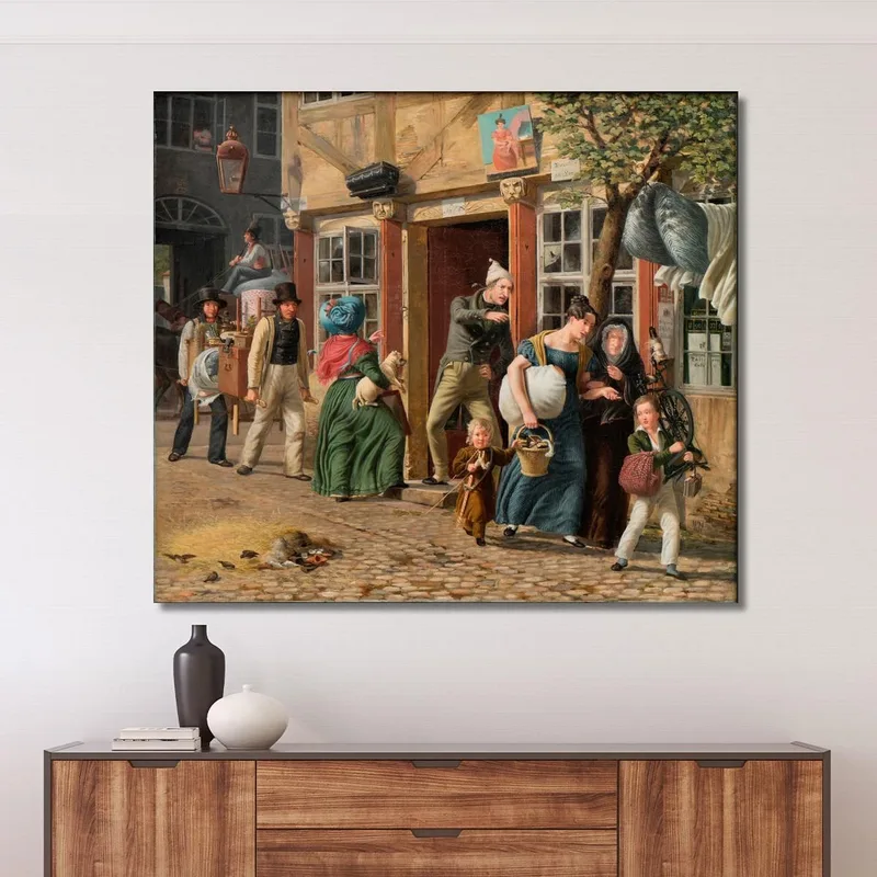 Scène De Jour De Déménagement Wilhelm Marstrand