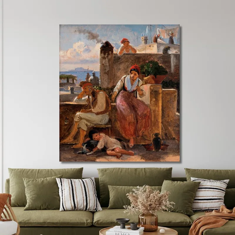 The Neapolitan Way Of Life. Study Wilhelm Marstrand
