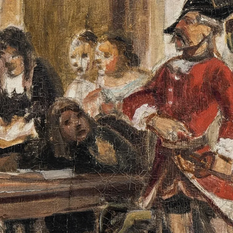 Philemon Und Seine Verfolger. Szene Aus "Das Glückliche Schiffbruch" Wilhelm Marstrand