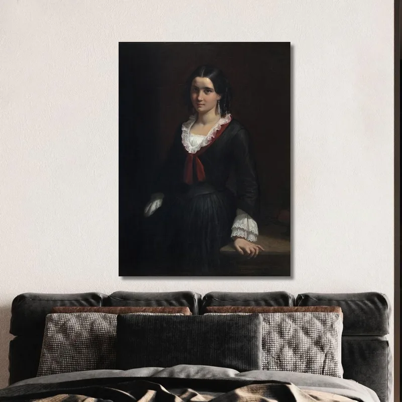 Porträt Von Fräulein Vilhelmine "Ville" Hage Später Frau Heise Wilhelm Marstrand