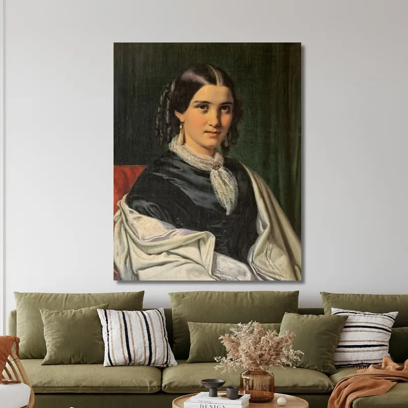 Portrait Of Mrs. Vilhelmine Heise Born Hage Wilhelm Marstrand