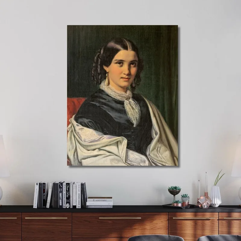 Portrait Of Mrs. Vilhelmine Heise Born Hage Wilhelm Marstrand