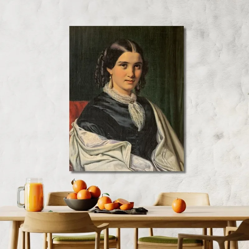 Portrait Of Mrs. Vilhelmine Heise Born Hage Wilhelm Marstrand