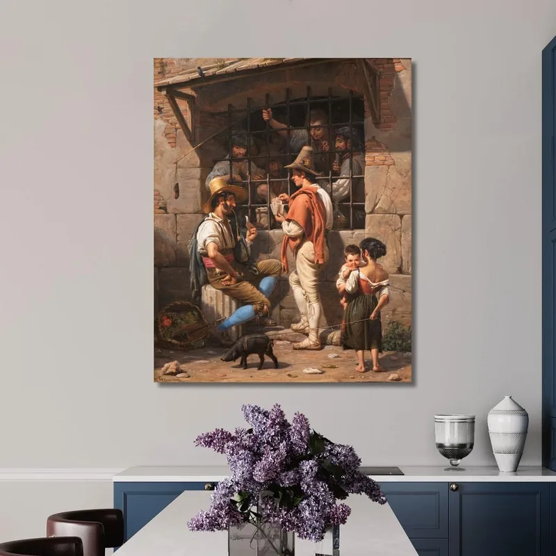 Scena Di Prigione A Roma Wilhelm Marstrand