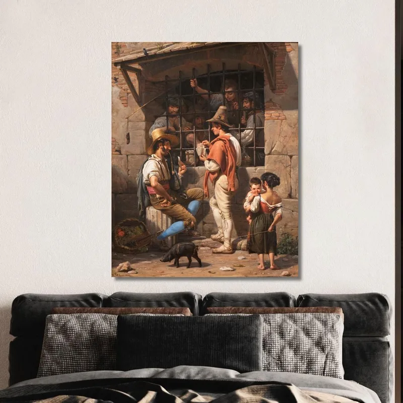 Scena Di Prigione A Roma Wilhelm Marstrand