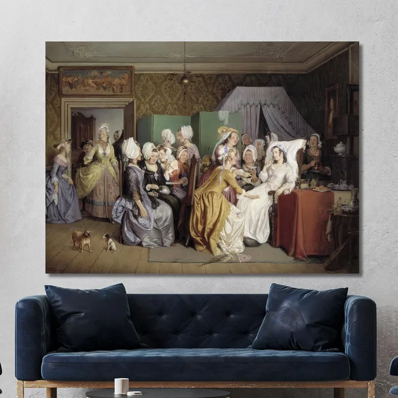 Escena De "La Sala De Partos" De Ludvig Holberg Wilhelm Marstrand