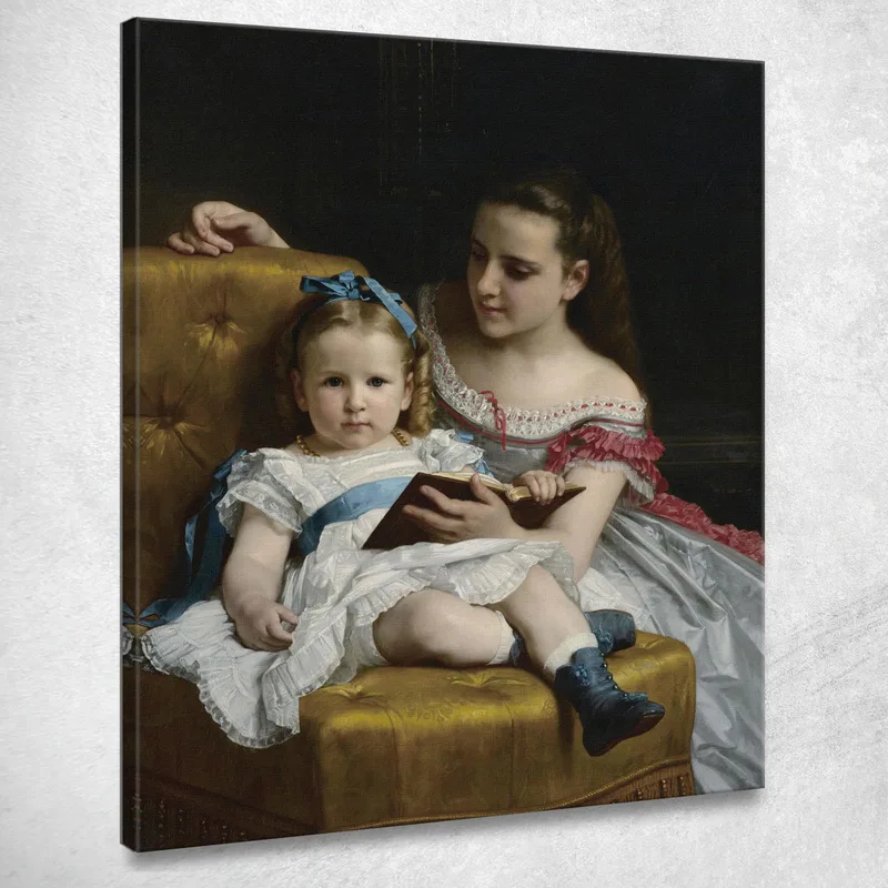 Un Retrato De Eva Y Frances Johnston William Bouguereau cuadro en lienzo