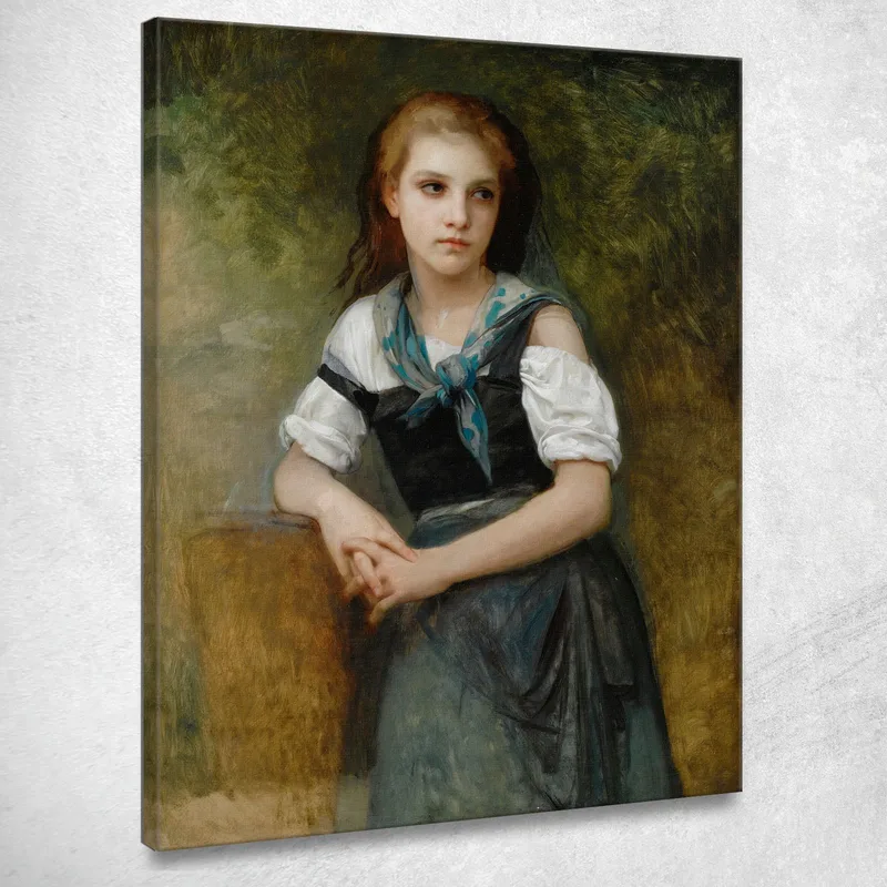 Un Estudio Para El Secreto William Bouguereau cuadro en lienzo